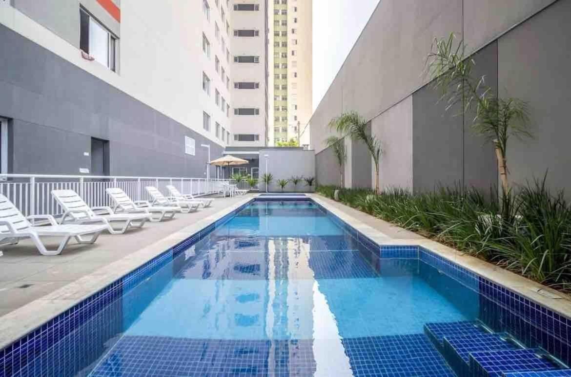 Mv22 - Apto C/ Piscina De Frente Para O Metro Bras São Paulo Ngoại thất bức ảnh