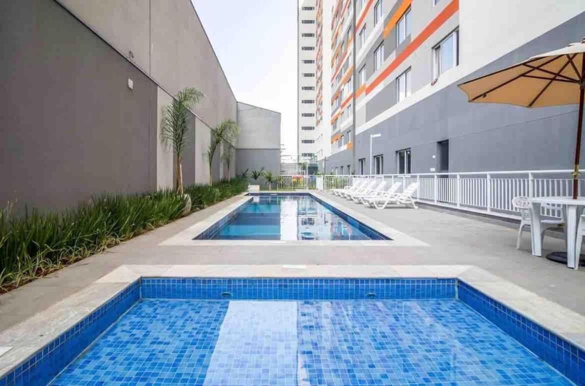 Mv22 - Apto C/ Piscina De Frente Para O Metro Bras São Paulo Ngoại thất bức ảnh